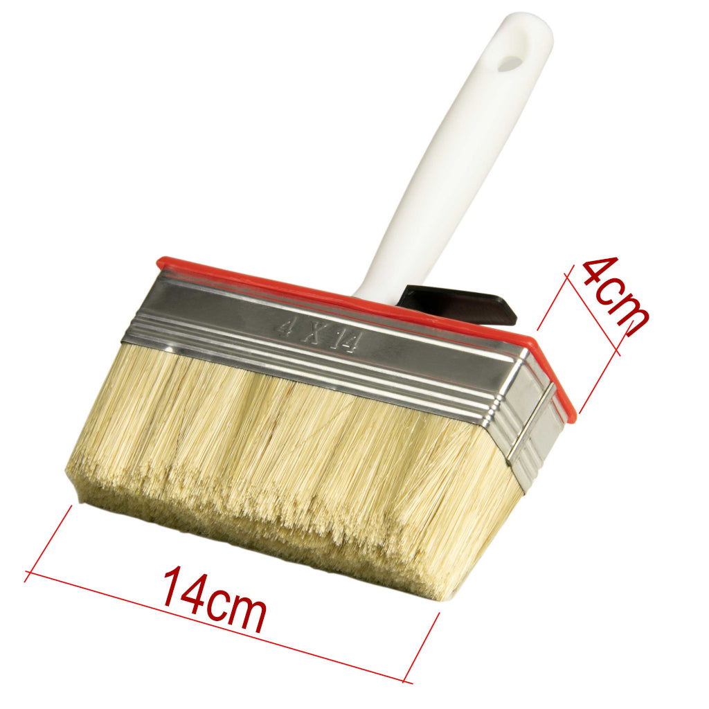 Balai plat Greenwood 14x4 poils mixtes clairs - résistant aux solvants