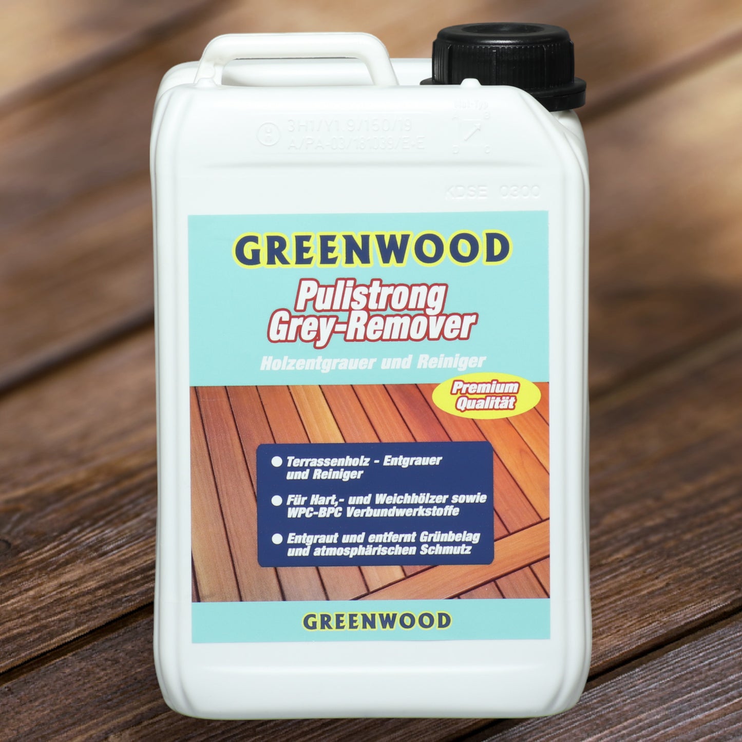 Pulistrong Grey-Remover Dégraisseur 3 l - Terrasses en bois et dégraisseur WPC
